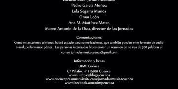 La UIMP de Cuenca acogerá entre el 16 y el 18 de julio las VIII Jornadas de Didáctica de la Música dentro de Estival Cuenca