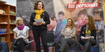 Las candidatas del PSOE en Cuenca piden el voto para que España “avance” y no se convierta en un país “en blanco y negro”
