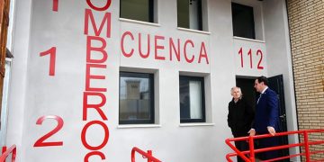Recepcionadas las obras del nuevo parque auxiliar de bomberos de la Diputación en la capital conquense