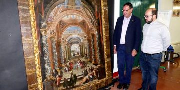 Diputación de Cuenca concluye la restauración del cuadro de la infancia de Jesús de Buenache de Alarcón