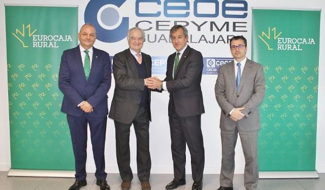 Eurocaja Rural y CEOE-CEPYME Guadalajara renuevan su apuesta por el desarrollo y crecimiento empresarial