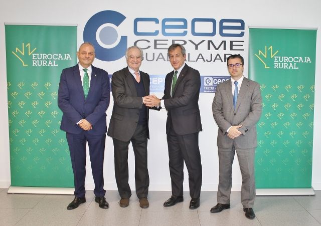 Eurocaja Rural y CEOE-CEPYME Guadalajara renuevan su apuesta por el desarrollo y crecimiento empresarial