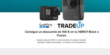 Los usuarios podrán enviar cualquier GoPro de antigua generación, o cualquier otra cámara digital, y recibir 100€ de descuento para adquirir la HERO7 Black o Fusion