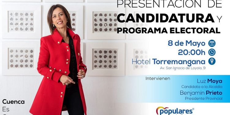 Luz Moya presenta este miércoles su candidatura y su programa electoral en un acto abierto a todos los conquenses