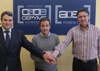 ACEM, CEOE-Cepyme Cuenca y el Ayuntamiento de Iniesta firman un convenio para potenciar la actividad empresarial