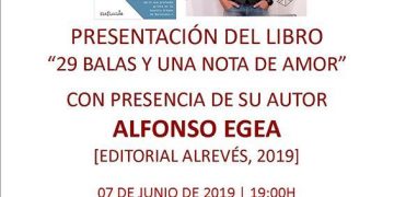 La Biblioteca Municipal de Cuenca acoge la presentación del libro “29 balas y una nota de amor”, del periodista y escritor Alfonso Egea
