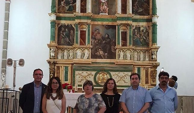 La iglesia de San Miguel Arcángel de Valdemoro del Rey ya luce totalmente restaurado su Retablo Mayor del siglo XVI