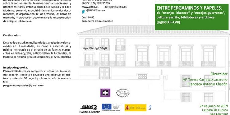 La UIMP celebra en Cuenca la jornada Entre pergaminos y papeles: de `monjes blancos´ y `monjes guerreros´