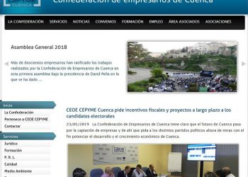 La web y las redes sociales de CEOE-Cepyme Cuenca multiplican su seguimiento