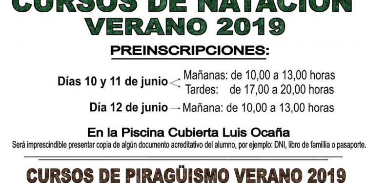 El Ayuntamiento de Cuenca abre el plazo para la preinscripción en los cursos de verano de natación para niños de 4 a 14 años