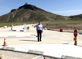Prieto resalta la relevancia de la construcción de la variante de Los Huertos de Moya para esta zona de La Serranía