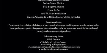 Comienzan las VIII Jornadas de Didáctica de la Música y Musicología de la UIMP de Cuenca