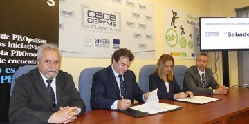 CEOE-Cepyme Cuenca y el Banco Sabadell firman un convenio para ofrecer buenas condiciones a los asociados
