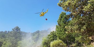 El incendio declarado en Enguídanos se queda en un susto: controlado en menos de dos horas
