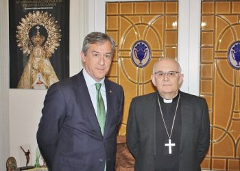 El presidente de Eurocaja Rural visita al Obispo de Albacete