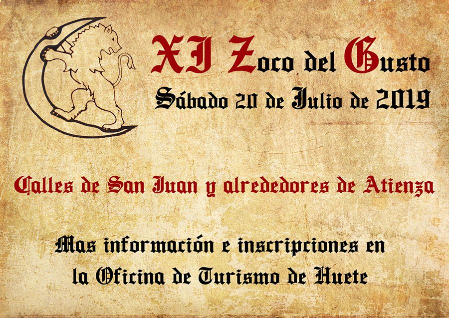 Huete celebrará el XI Zoco del Gusto el próximo sábado 20 de julio