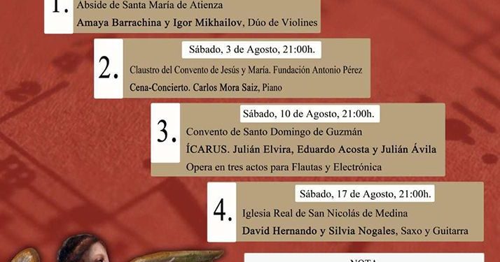 La Asociación Cultural Ciudad de Huete presenta su XII Ciclo de Conciertos Ciudad de Huete “Música y Patrimonio”
