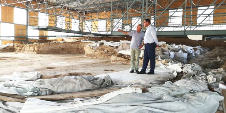 Prieto recuerda el fuerte impulso de la Diputación al yacimiento de Noheda con una inversión de más de 1,2 millones