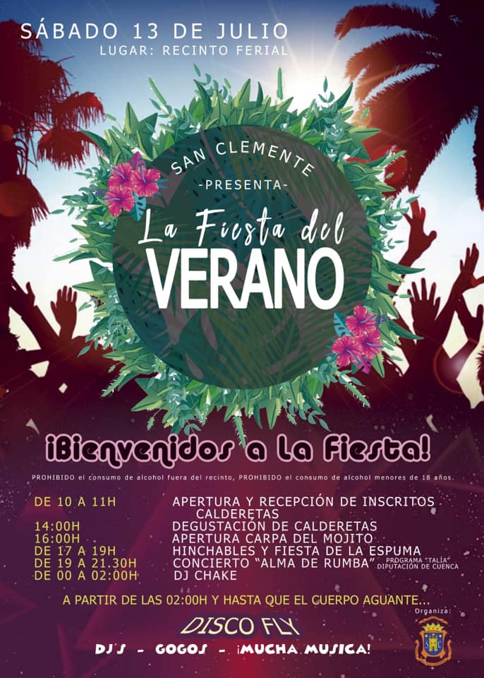 San Clemente celebrará el próximo 13 de julio la Fiesta del Verano