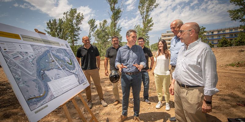 Tierraseca comprueba que las obras para reducir riesgo de inundación en Cuenca y mejora del entorno de los ríos Júcar y Moscas avanzan a buen ritmo