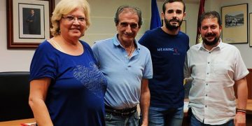 Borja Castro, alcalde de Alcocer, nuevo presidente de la mancomunidad de Aguas; Francisco Pérez Torrecilla, vocal en la Comisión de Explotación del Trasvase