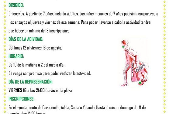 Jornadas de dinamización teatral en Caracenilla