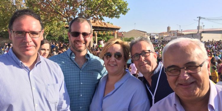 El diputado regional del Grupo Popular, Benjamín Prieto, en la traída de la Virgen de Manjavacas