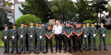 El subdelegado del Gobierno en Cuenca da la bienvenida a los nuevos suboficiales que se incorporan a la Comandancia de la Guardia Civil