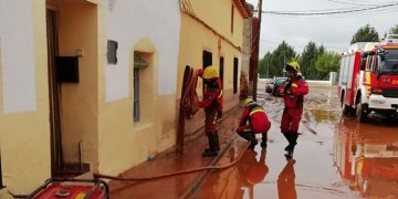 El servicio de Bomberos de la Diputación de Cuenca ha intervenido en más de 300 avisos a causa de las fuertes lluvias caídas en la Manchuela