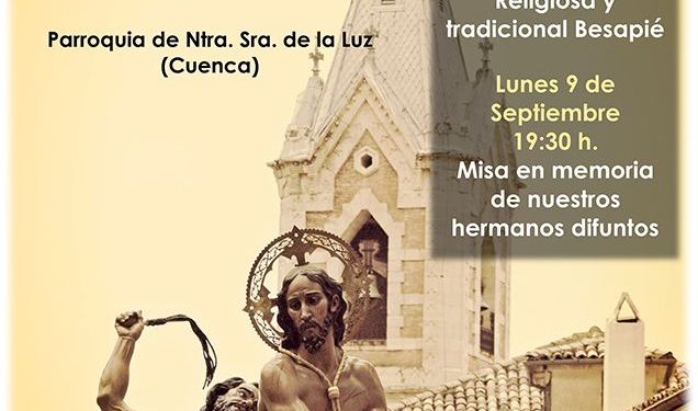 Los días 8 y 9 de septiembre se celebrarán los Cultos en honor a Ntro. Padre Jesús Amarrado a la Columna