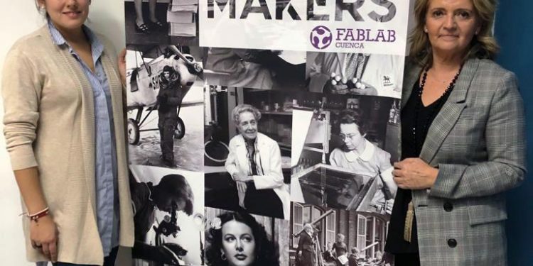 Jiménez y Bonilla conocen el proyecto de FABLAB Cuenca y ensalzan el papel de la mujer emprendedora