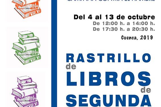 Manos Unidas Cuenca celebra la sexta edición de su rastrillo de libros de segunda mano