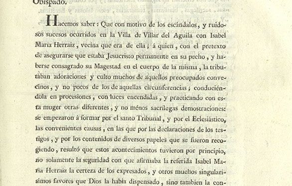 Adelina Sarrión analiza en la RACAL la figura de la beata de Villar del Águila Adelina Sarrión analiza en la RACAL la figura de la beata de Villar del Águila