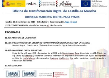 CEOE-Cepyme Tarancón acogerá este martes una jornada de marketing digital para pymes