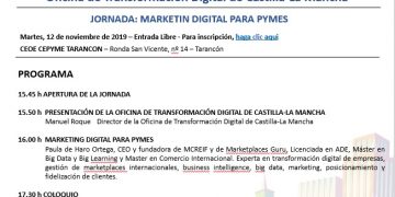 CEOE-Cepyme Tarancón acogerá este martes una jornada de marketing digital para pymes