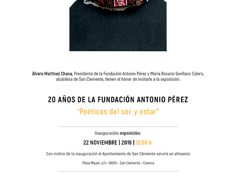 El Museo de Obra Gráfica de San Clemente se une a la celebración de los 20 años de la Fundación Antonio Pérez