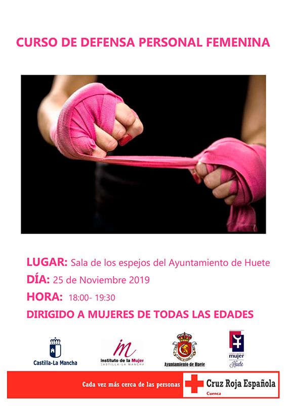 Huete celebra el Día Internacional de la Eliminación de la Violencia contra la Mujer con un partido de fútbol femenino y un taller de defensa personal