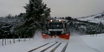 La Diputación de Cuenca pone en marcha el plan de alerta ante el riesgo de nevadas y hay tres camiones quitanieves trabajando
