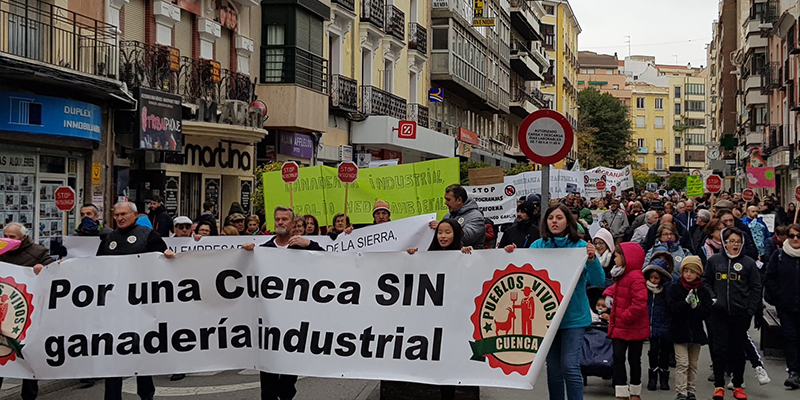 Pueblos Vivos vuelve a decir no a las macrogranjas de cerdos en Cuenca