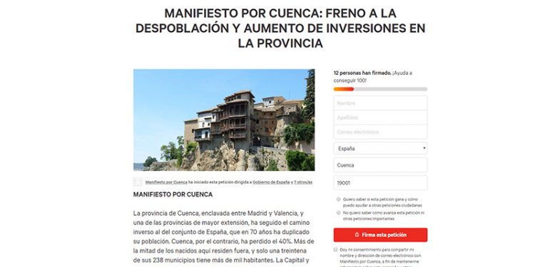 Una treintena de personalidades firman un manifiesto para que los gobiernos frenen la despoblación y aumentan inversiones en Cuenca Una treintena de personalidades firman un manifiesto para que los gobiernos frenen la despoblación y aumentan inversiones en Cuenca