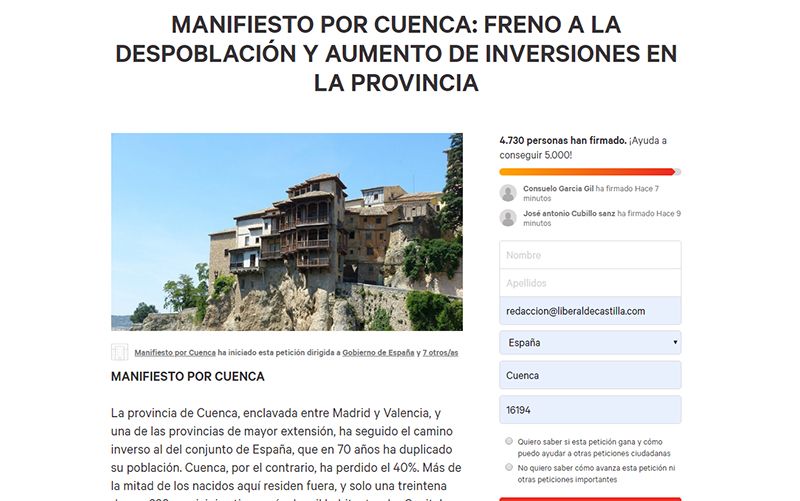 El PP pedirá que el Pleno de la Diputación de Cuenca se adhiera al ‘Manifiesto por Cuenca’ y lo apruebe como declaración institucional