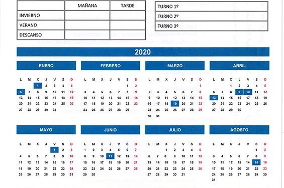 La patronal conquense envía a sus empresas el calendario laboral para 2020