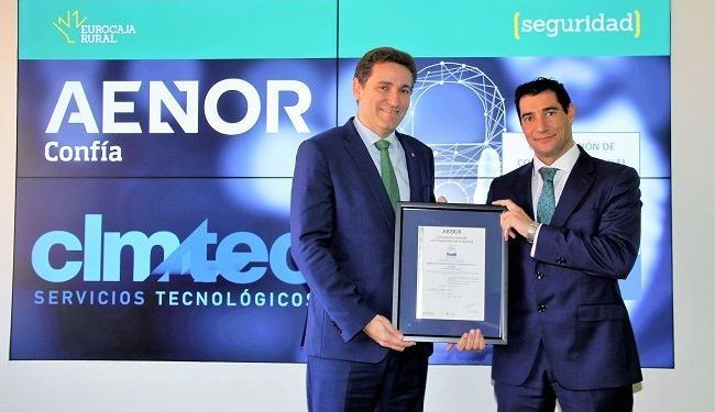CLMTEC, del Grupo Eurocaja Rural, recibe la certificación del Esquema Nacional de Seguridad (ENS) por la calidad y seguridad de sus sistemas de información