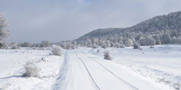 Cortada al tráfico la N-420 entre Cañete y Salvacañete debido a la nieve