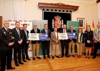 Fundación Eurocaja Rural, Grupo Tello Alimentación y CNP entregan a Cruz Roja y ASPRONA Albacete los 19.393 euros de su Carrera Solidaria
