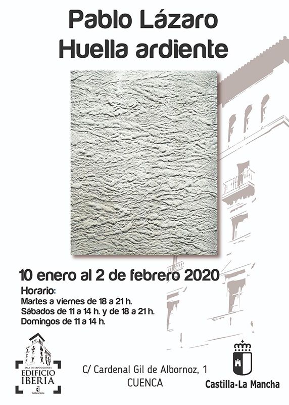 La Sala Iberia acoge la exposición ´Huella ardiente´ del pintor afincado en Cuenca, Pablo Lázaro