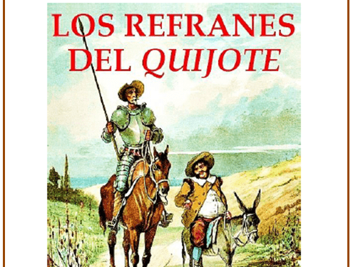 Regalo de Reyes. La Sociedad Cervantina de Alcázar de San Juan  ofrece gratis en su web los refranes del Quijote