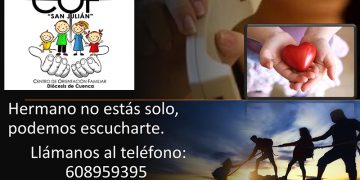 El Centro de Orientación Familiar ‘San Julián’ mantiene su servicio de escucha y acompañamiento en estos duros momentos