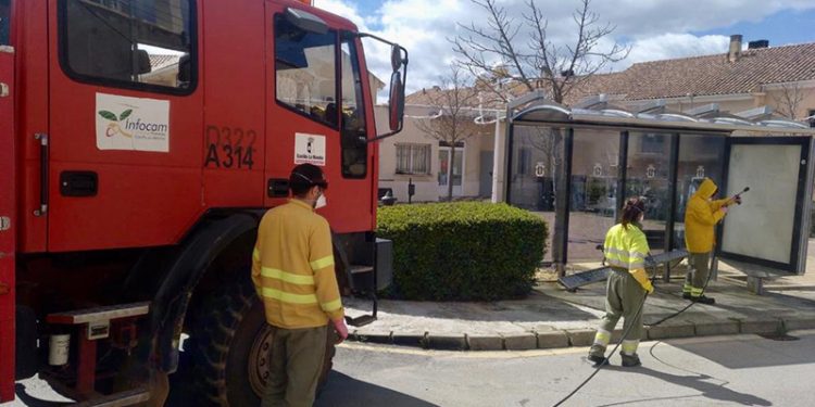 Geacam colabora con el Ayuntamiento de Cuenca en la desinfección de las pedanías