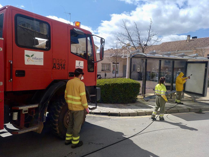 Geacam colabora con el Ayuntamiento de Cuenca en la desinfección de las pedanías